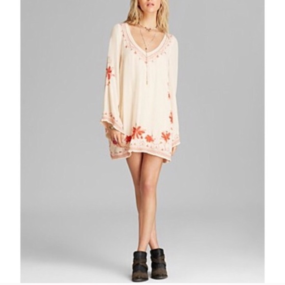 bell sleeve hippie dress